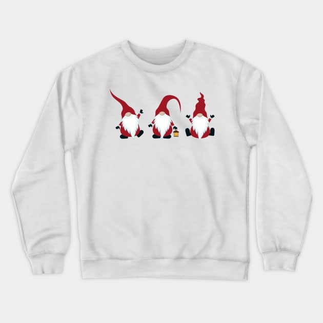 3 Little Christmas Gnomes Crewneck Sweatshirt by Novelty-art